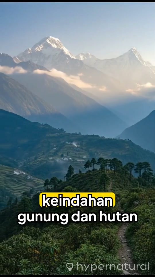 Keindahan Gunung dan Hutan
