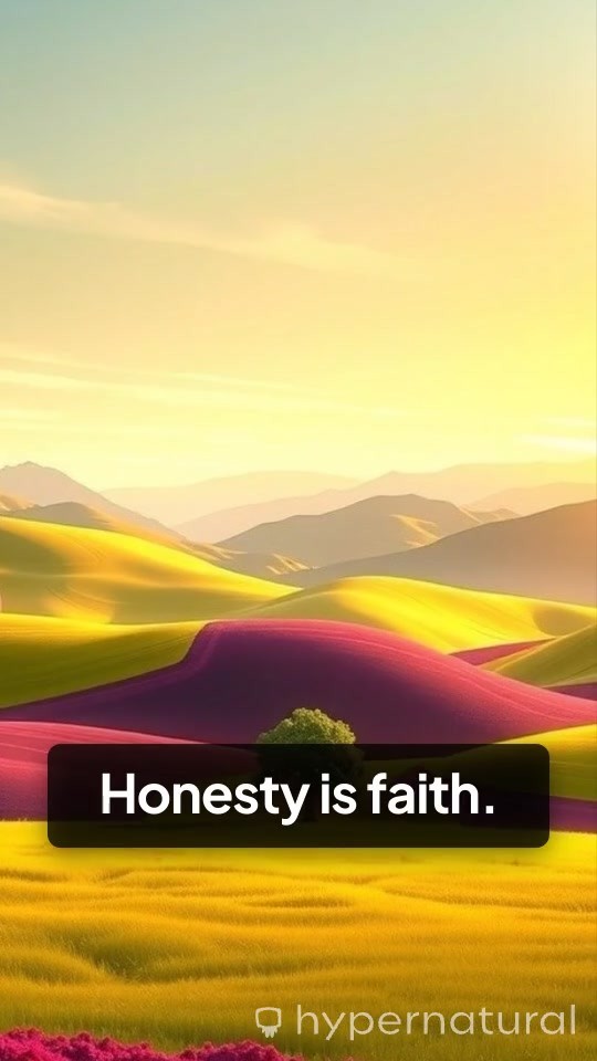 Honesty: A Path to Faith and Trust