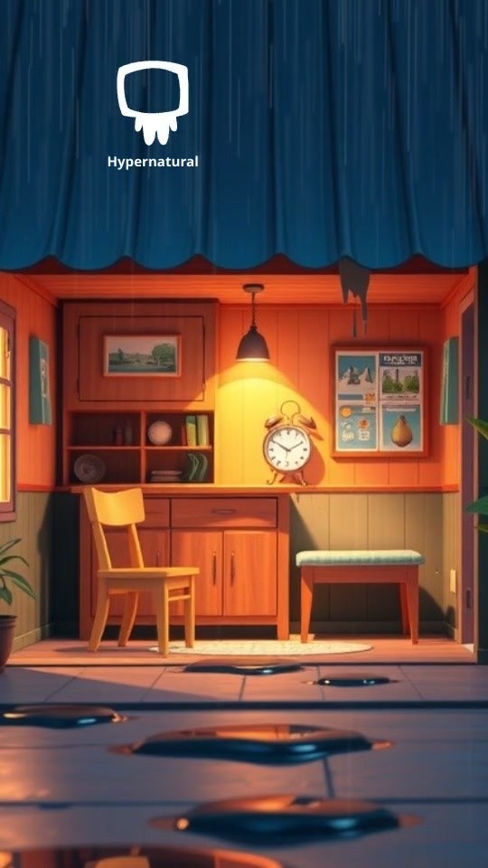 Mother Cat Braving the Rain for Her Crying Kittens