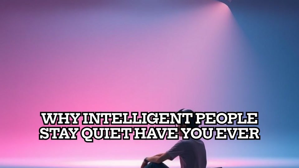 The Power of Silence: Why Intelligent People Stay Quiet