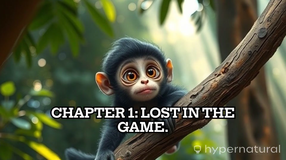 Lost in the Game: A Young Monkey's Adventure