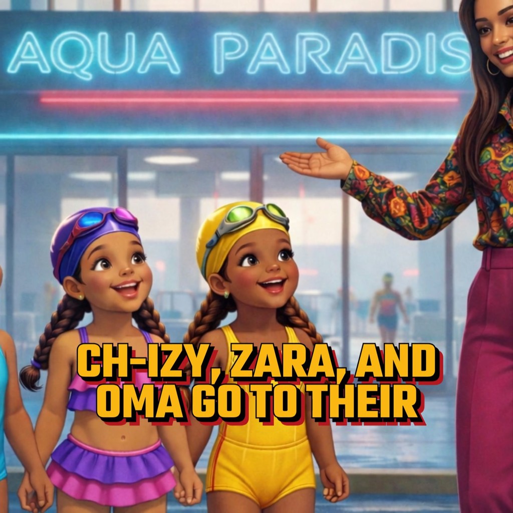 Chizy, Zara, and Oma's First Swimming Competition!