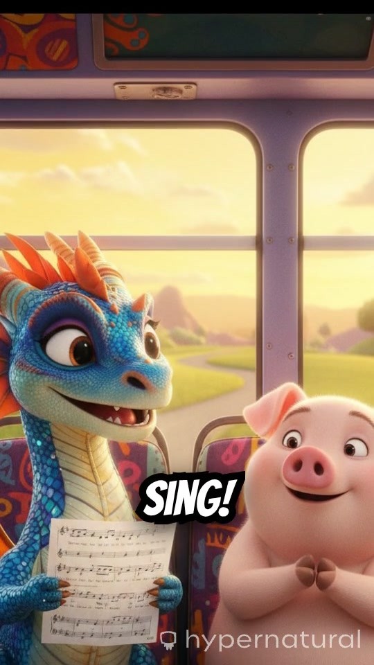 John Pork Sings Wheels on the Bus - Super Addicting Fun!