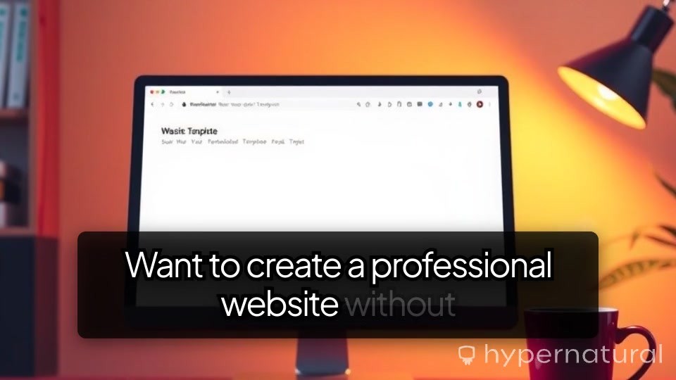 Create a Professional Website for Free in 10 Minutes! | Hypernatural