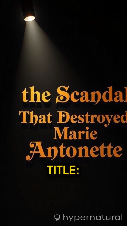 The Scandal That Destroyed Marie Antoinette