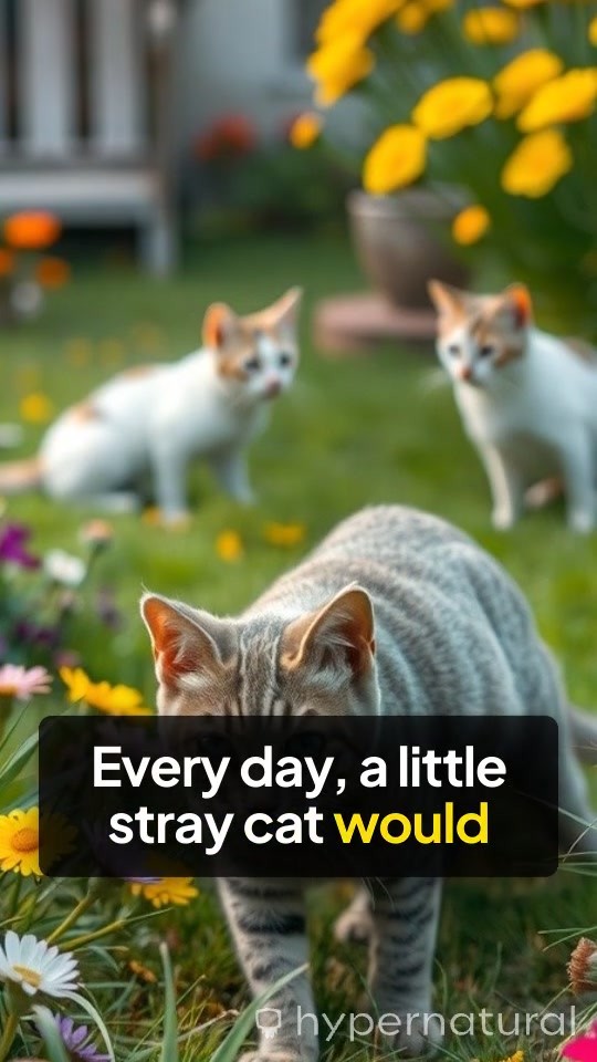 A Budding Friendship: The Stray Cat and the Old Lady