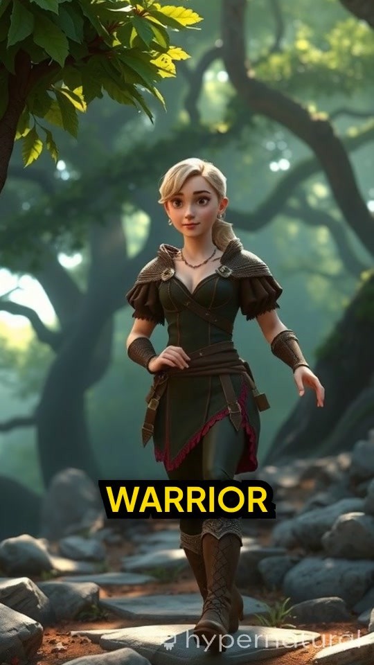 A Warrior on Horseback in the Forest