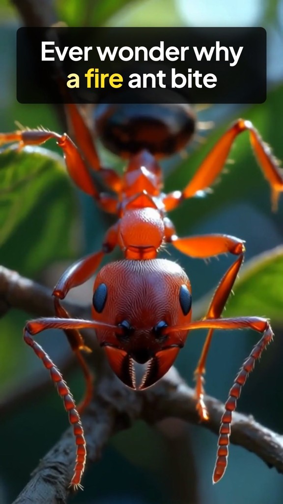 The Venomous Bite of Fire Ants: A Miniature Tattoo Machine of Pain