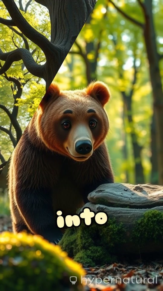 The Bear in the Tree Trunk