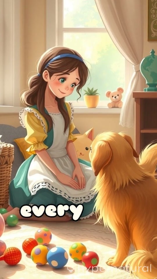 Sunny Adventures with Mila and Her Puppy