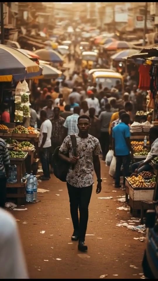 A Stroll Through a Busy Nigerian Street