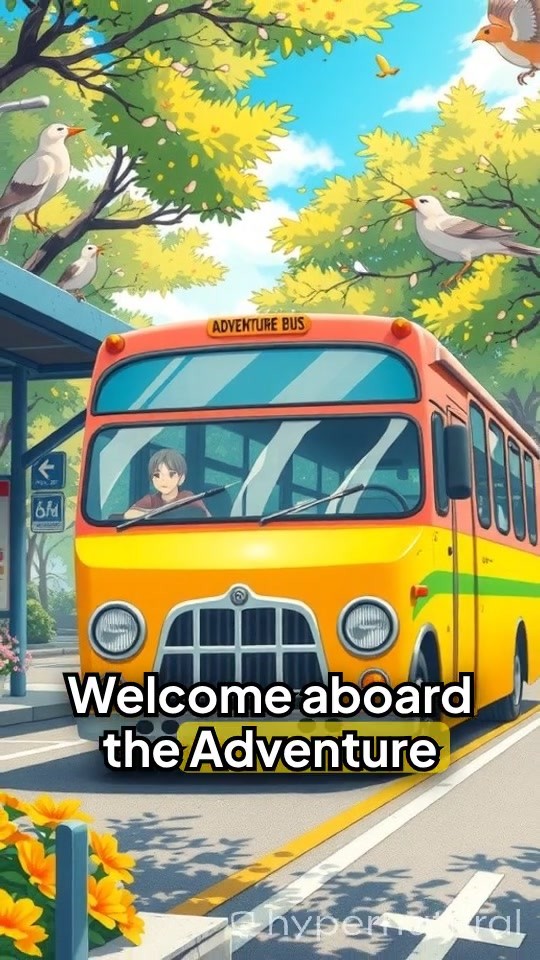 Cartoon Bus Adventure