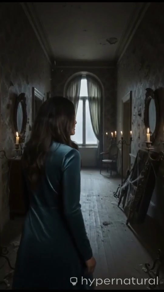 The Girl and the Rabbit in the Old House