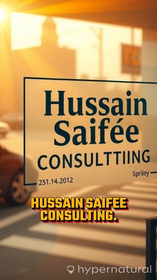 Elevate Your Future with Hussain Saifee Consulting