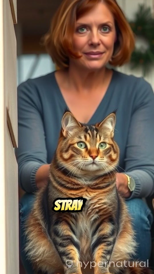 The Old Lady and the Stray Cat Family