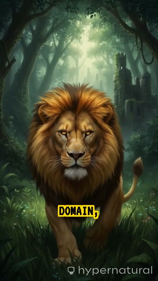 Jungle Standoff: The Lion and the Elephant