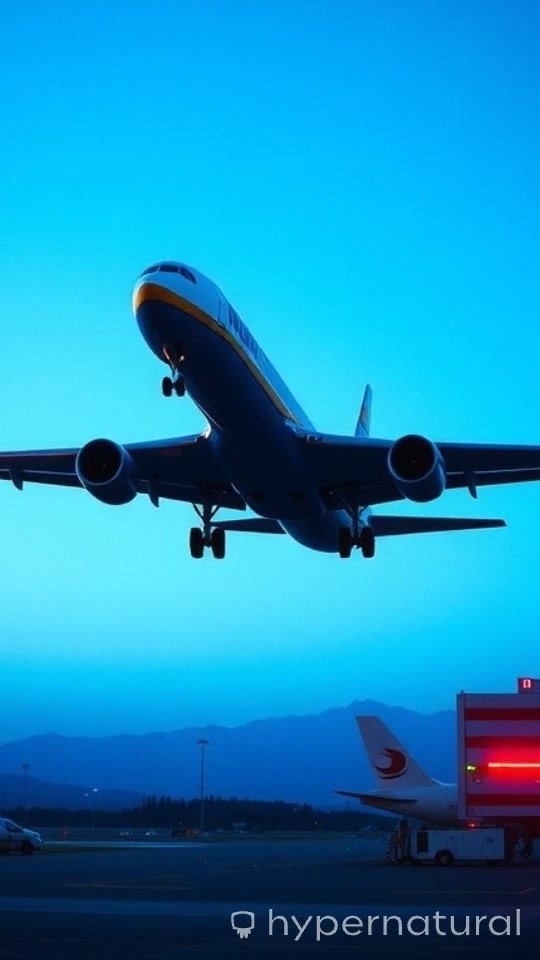A Banana Plane: Passengers Boarding at the Airport