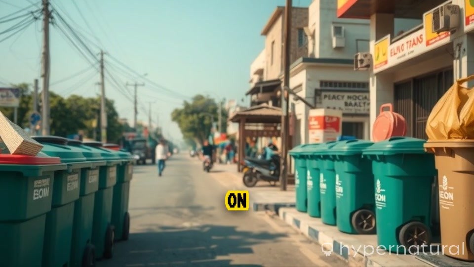 Robotic Dogs Clean Village Roads with Dust Bins and Traffic Control