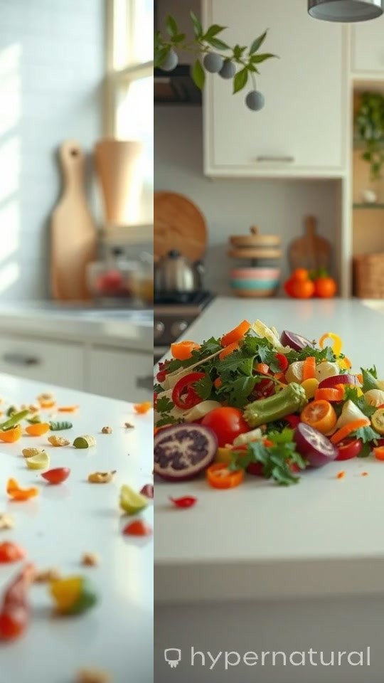 Effortless Kitchen Clean-Up: A Satisfying Sweep