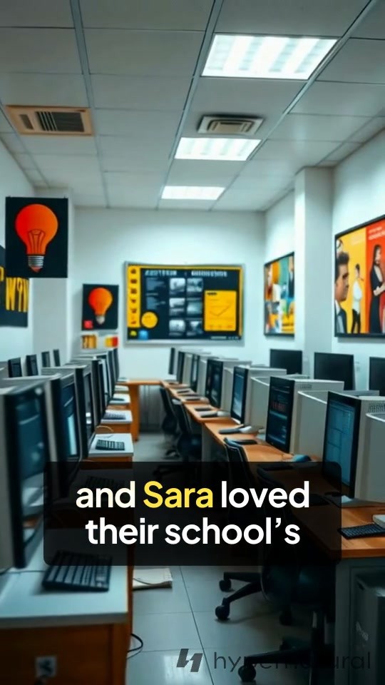 The Magic of Imagination: Ali and Sara's Computer Lab Adventure