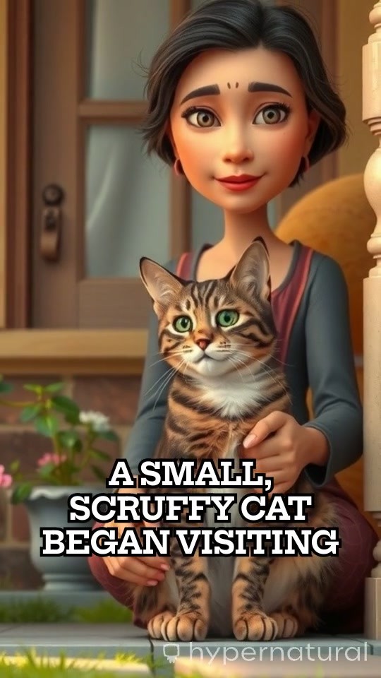 The Kindness of an Old Lady to a Stray Cat