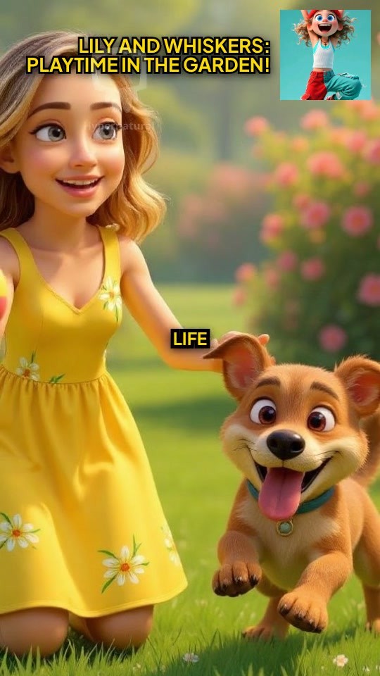 Lily and Whiskers: Playtime in the Garden!