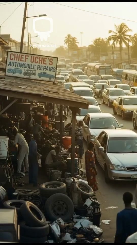 Young Boy Selling Pure Water in Traffic