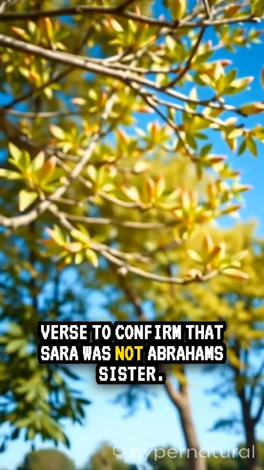 Sara: Not Abraham's Sister - Biblical Clarification
