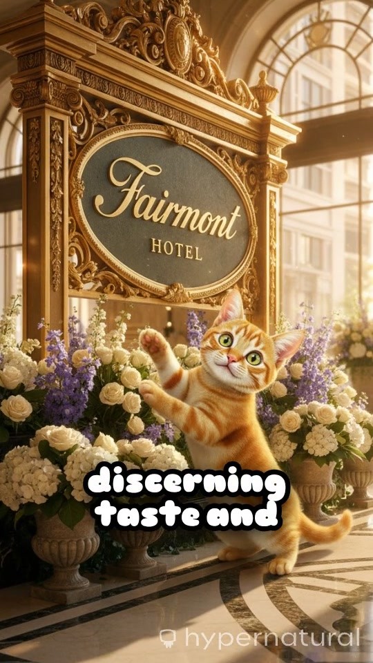 Big Fat Cat Wreaks Havoc in Fairmont Hotel!