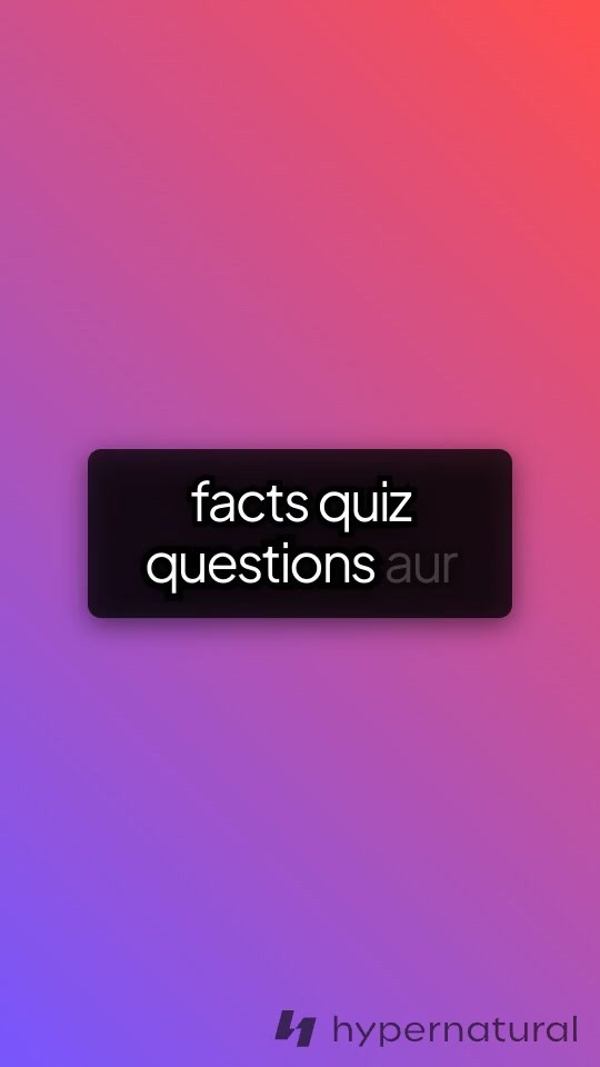 100 Interesting Fun Facts Quiz Questions and Answers