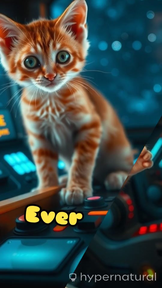 Luna the Cat's Cosmic Adventure!