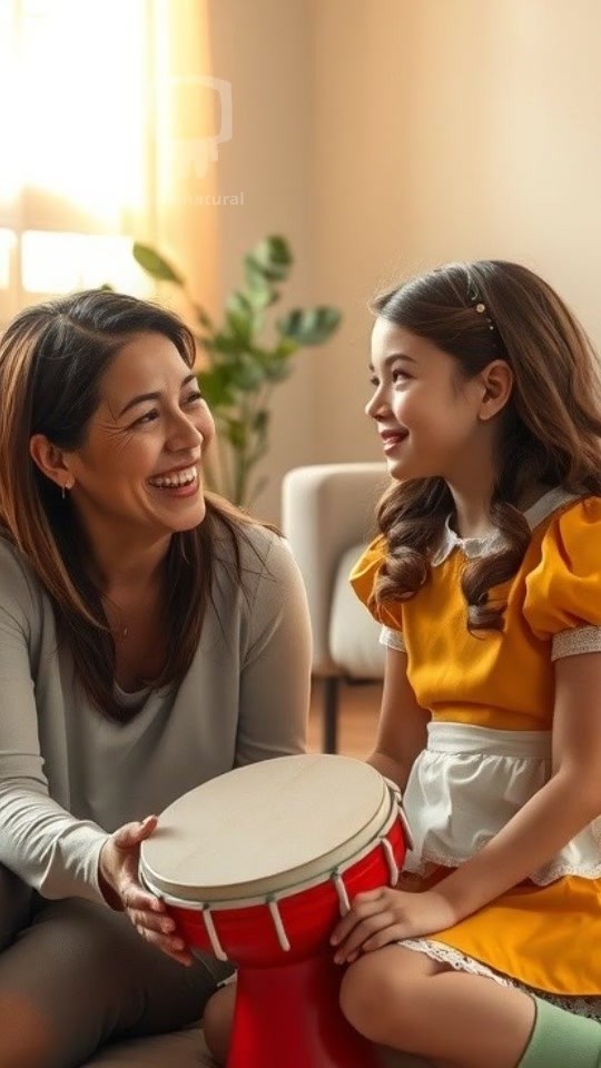 Mom and Kid Drum Game