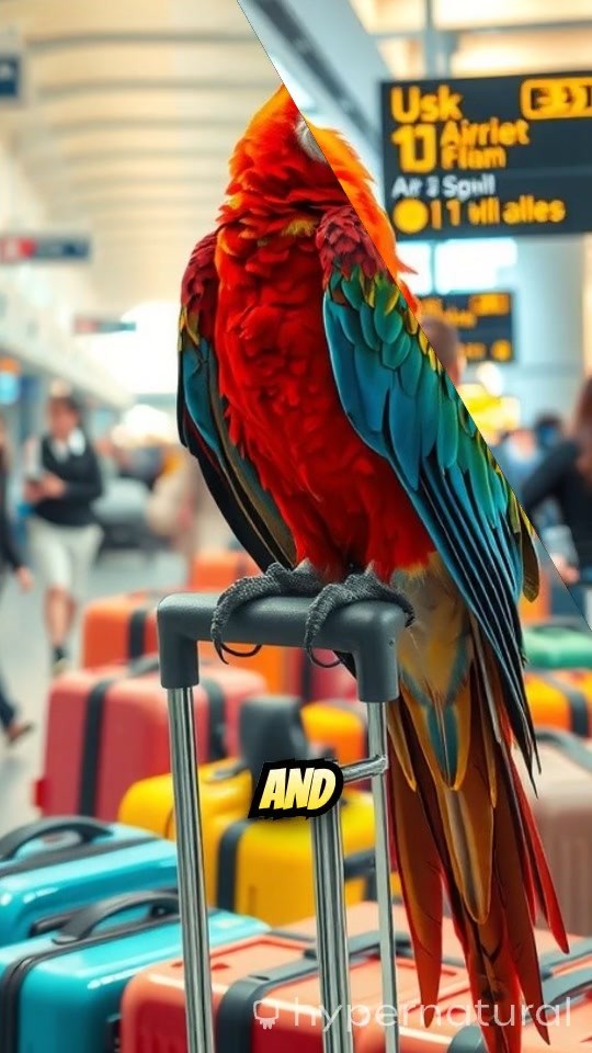 Parrot's Airport Adventure: Fly Easy, Fly Happy!
