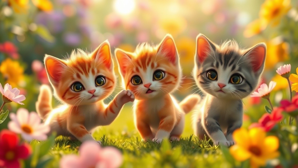 Perjalanan Tiga Anak Kucing Menuju Dewasa