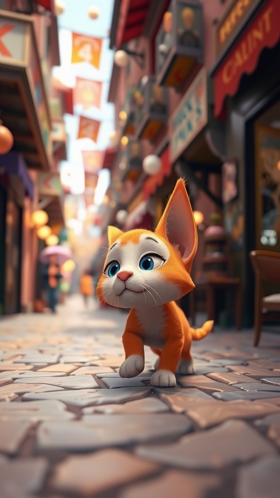 The Brave Little Kitten's Adventure