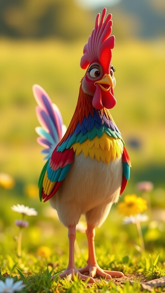 Ayam Pelangi: Simbol Kebahagiaan dan Keceriaan