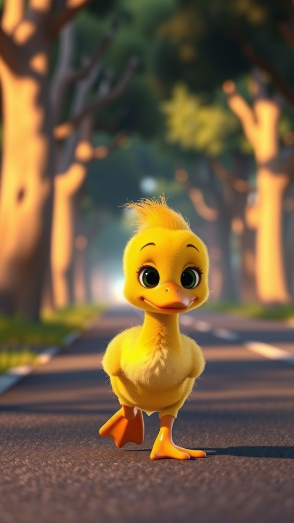 Wings of Friendship: A Duckling's Brave Rescue