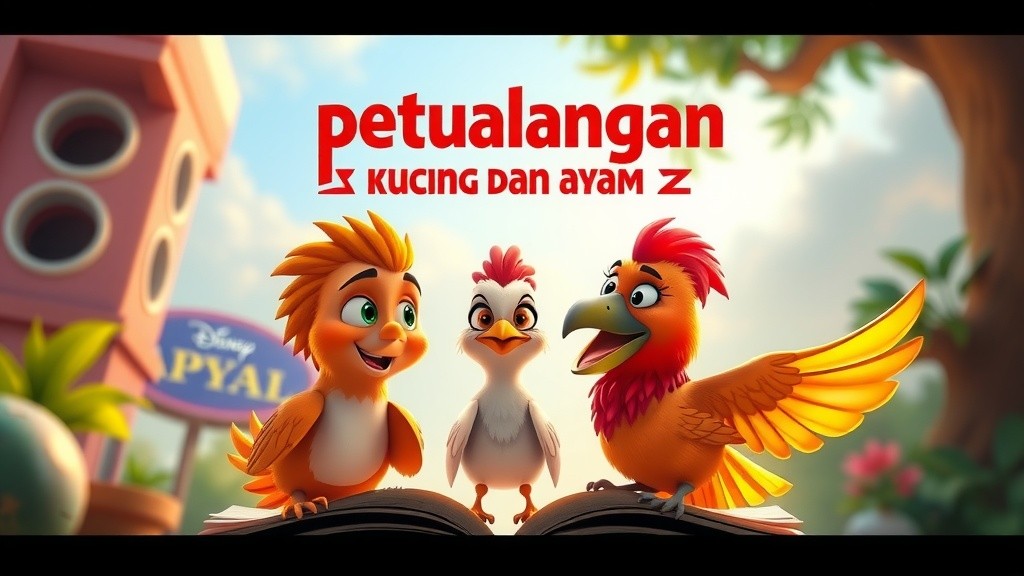 Petualangan Ceroboh Kucing dan Bijak Ayam