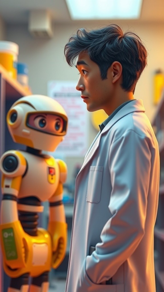 Robot Detektor Kebohongan dengan Masalah Baterai