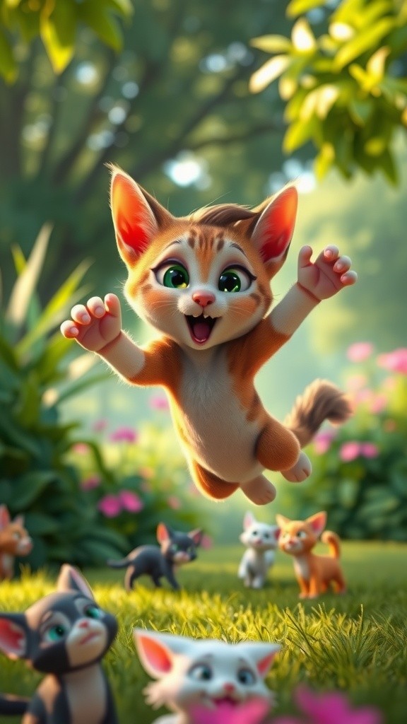 Agile Cat Adventures: Playing with Friends