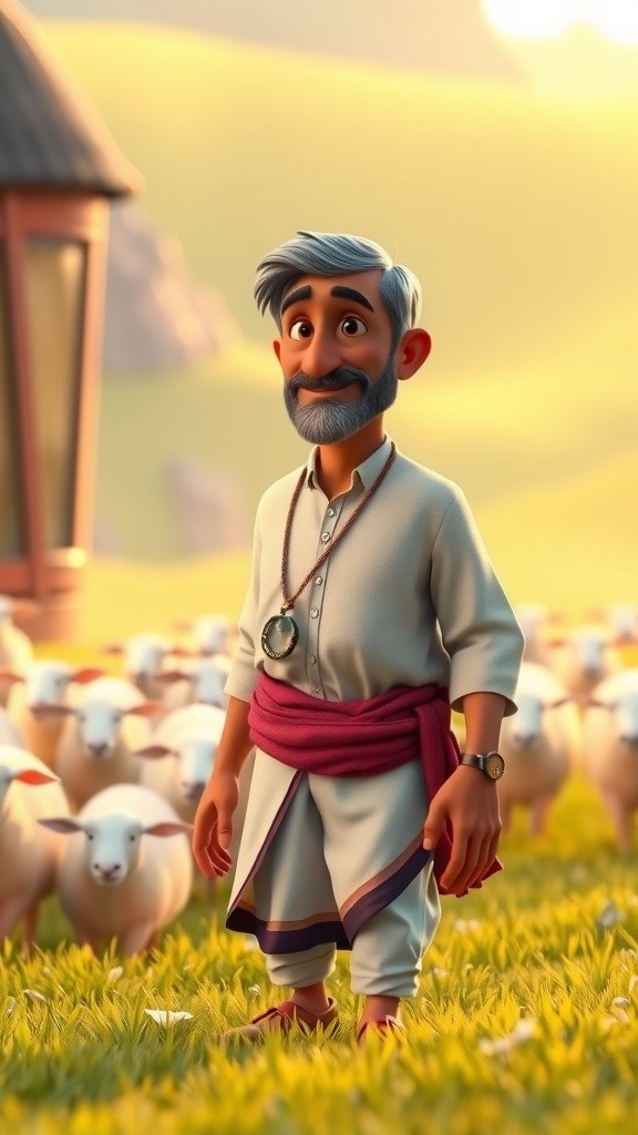 चरवाहा, भेड़ें और सूअर की कहानी
