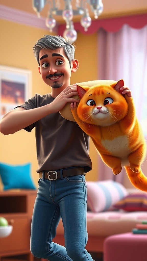 Pertarungan Unik: Kucing Lucu Menjadi Harimau!
