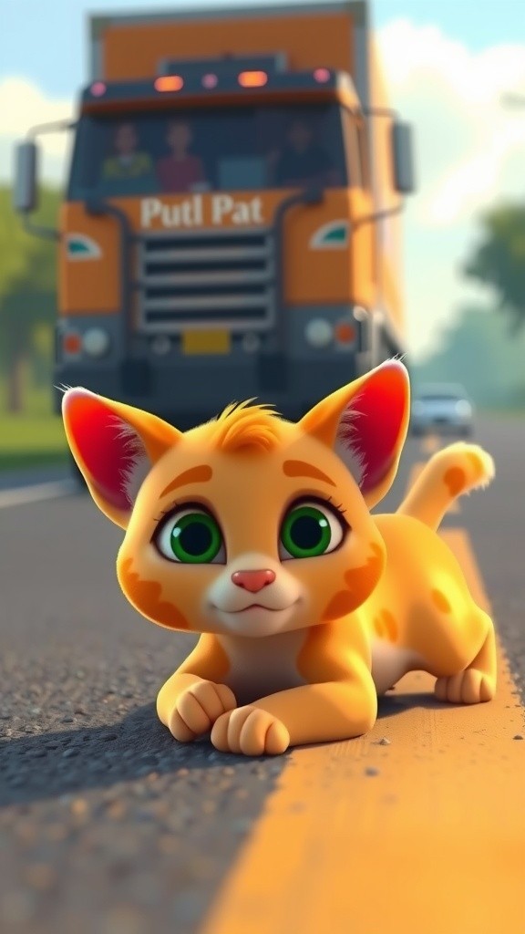Kisah Tragis Kucing Apel yang Tertabrak