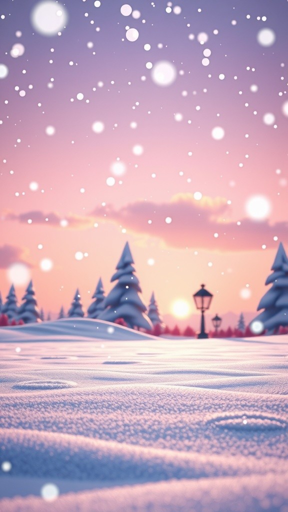 Shopping Under Snowflakes