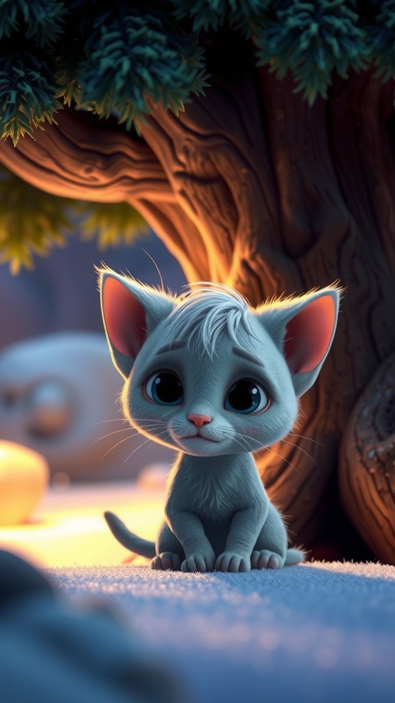 A Warm Embrace: The Koala and the Kitten