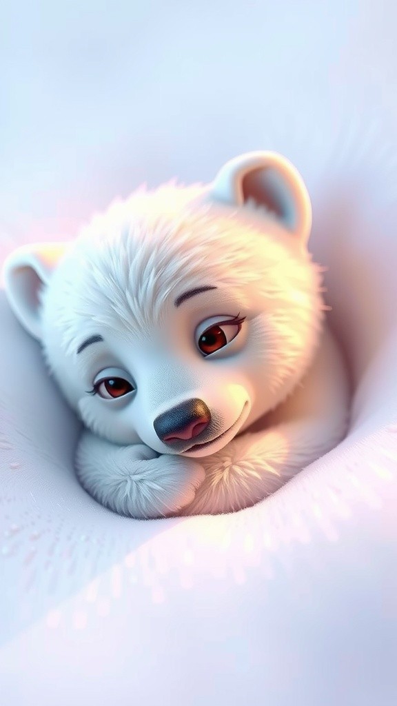 First Steps of a Polar Bear Cub