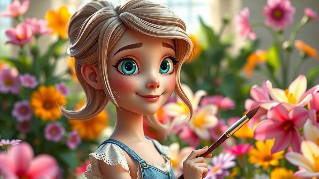 Lily and the Magical Paintbrush
