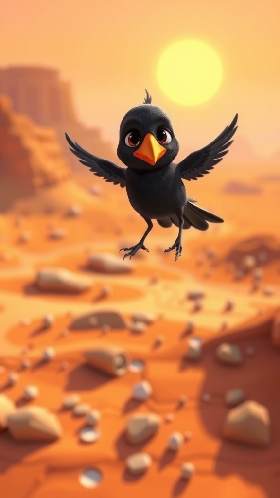 The Thirsty Crow's Resourcefulness