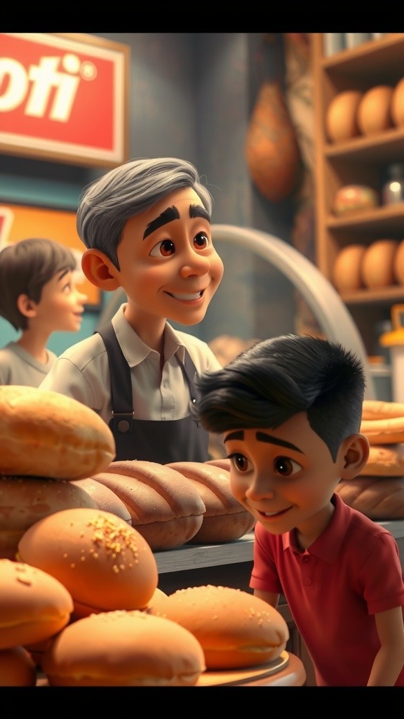 Roti atau Buah? Dialog Unik Penjual Roti dan Anak
