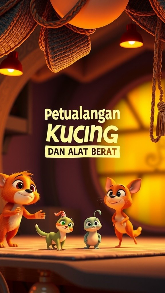Petualangan Meong di Dunia Alat Berat!